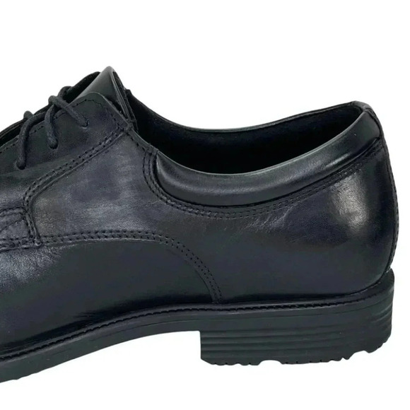 Rockport Essential Black Leather Cushioned Mens Oxfords Size 7M main image 2